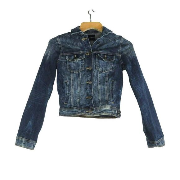 Just USA Jean Jacket Women's Size XS Blue Denim Long Sleeve - Picture 1 of 12